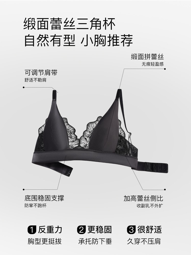 Bralette Triangle Set - Sexy Summer Bra Sin Aros, French