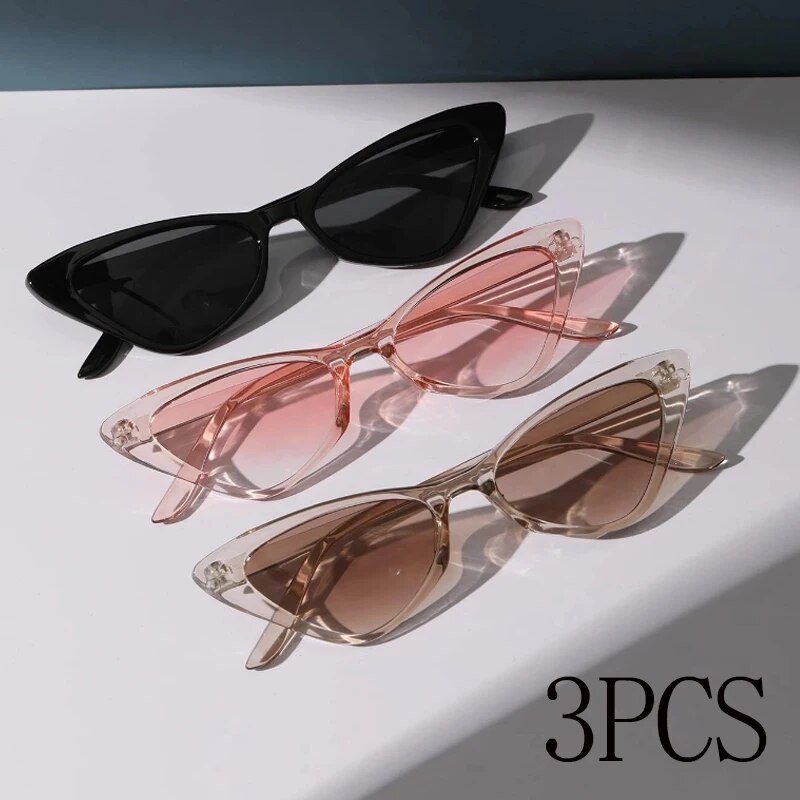 Sunglasses Cat Eye - 3 Pairs Per Set Small Cat