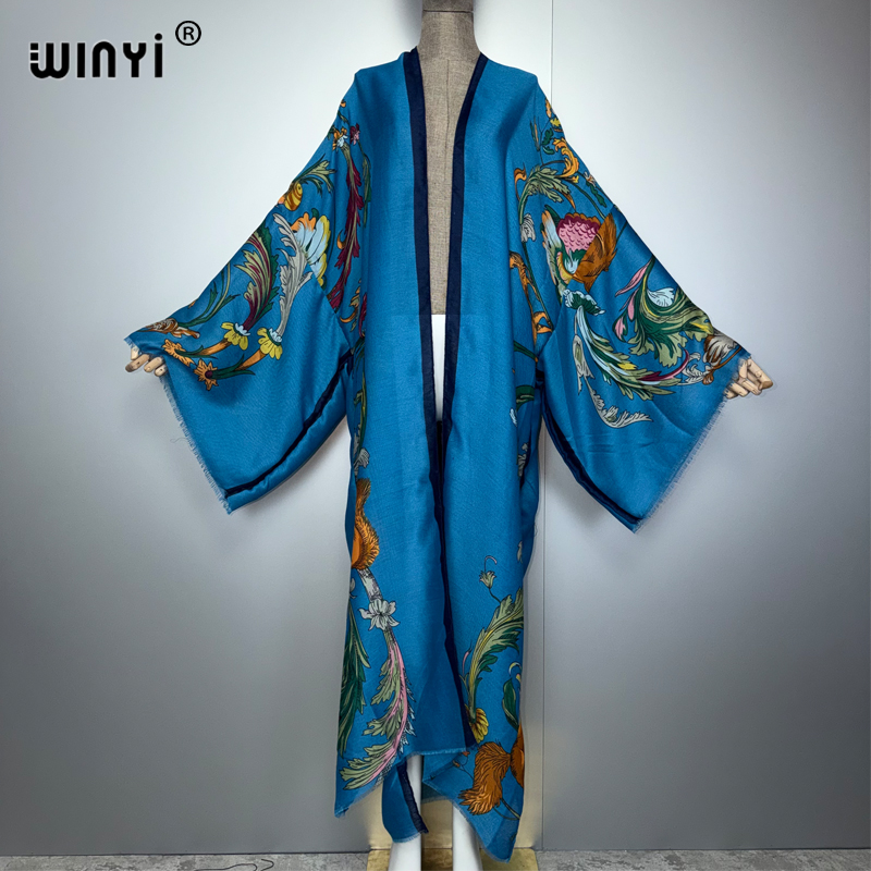 WINYI Africa Boho Kimono Maxi  - огляд і ціна Cover Up Kaftan