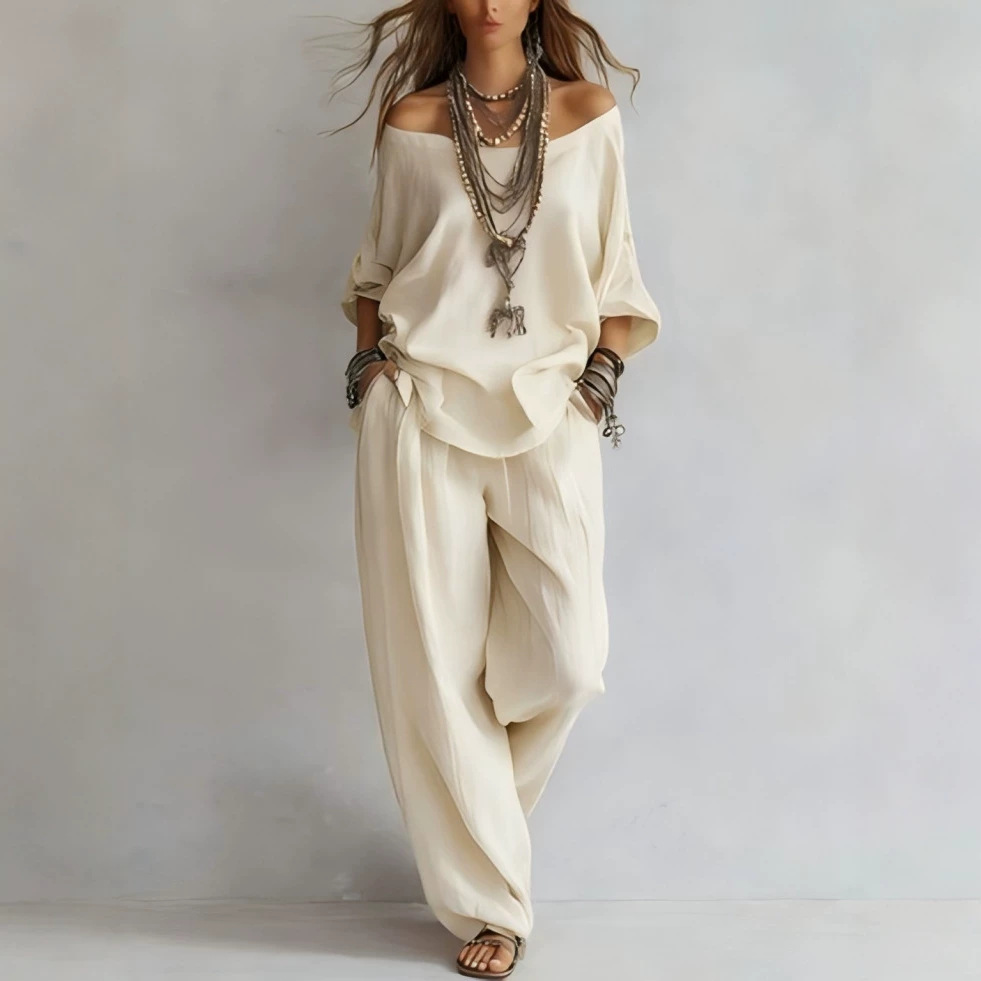 Casual Loose Linen Seven Sleev - огляд і ціна Linen Pant Wide