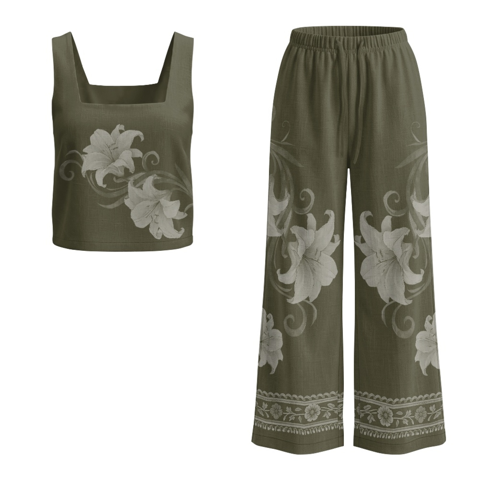 INSTANTARTS Women’s Linen Vest - огляд і ціна Linen Pant Wide