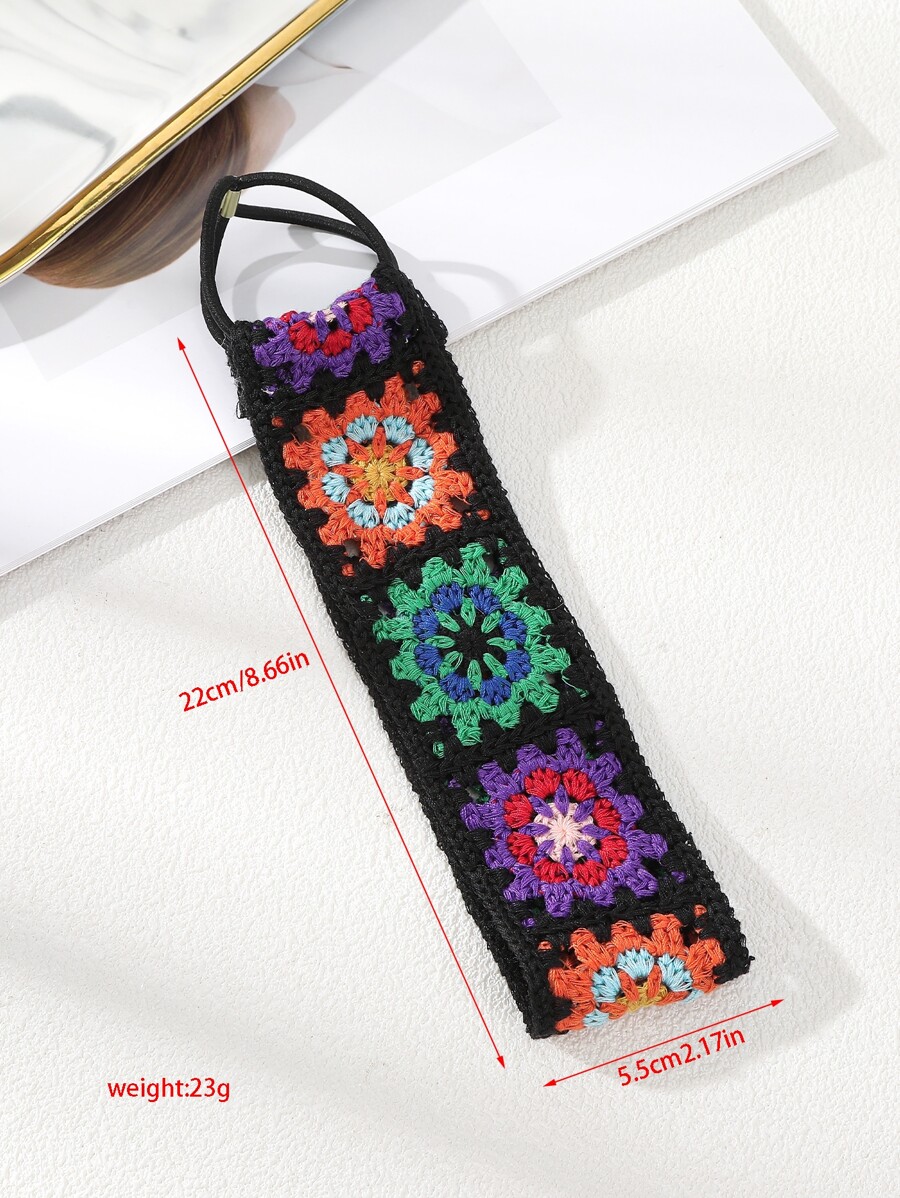 Boho Crochet Flower Headband f - огляд і ціна Headband Summer Knit
