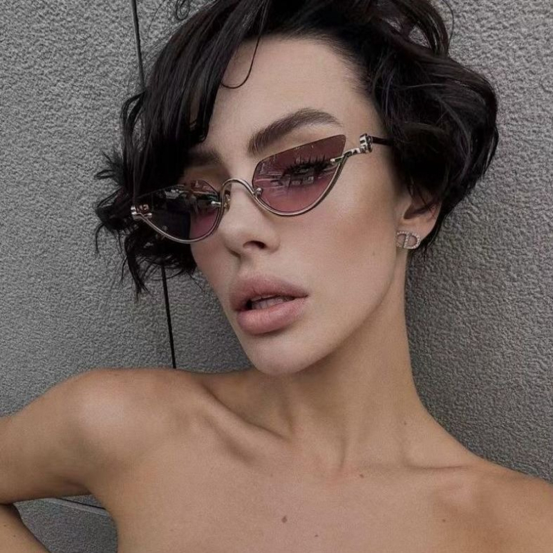 Fashionable Metal Half Frame C - огляд і ціна Sunglasses Cat Eye