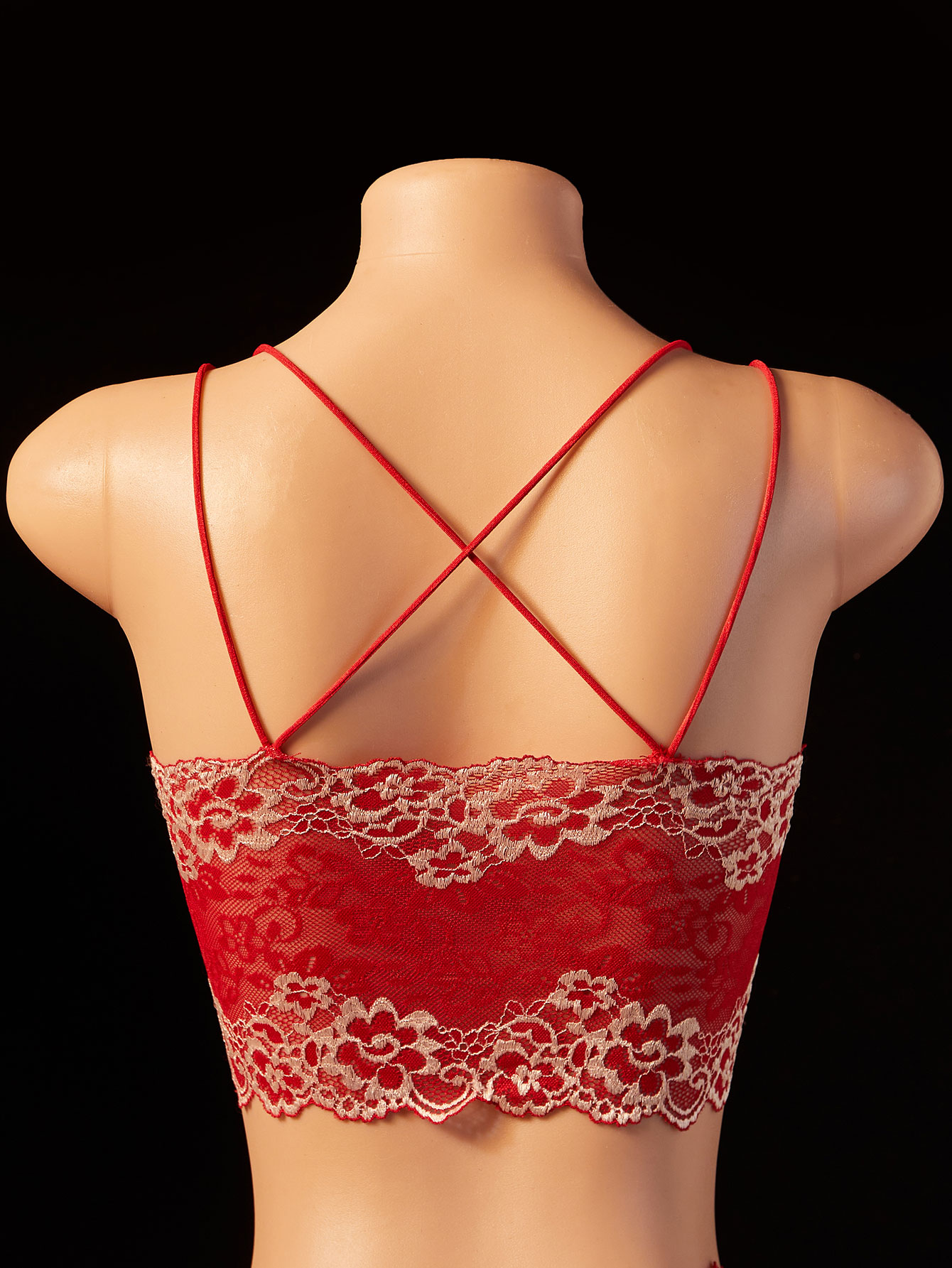 Colorblock Lace Lingerie Set S - огляд і ціна Bralette Triangle Set